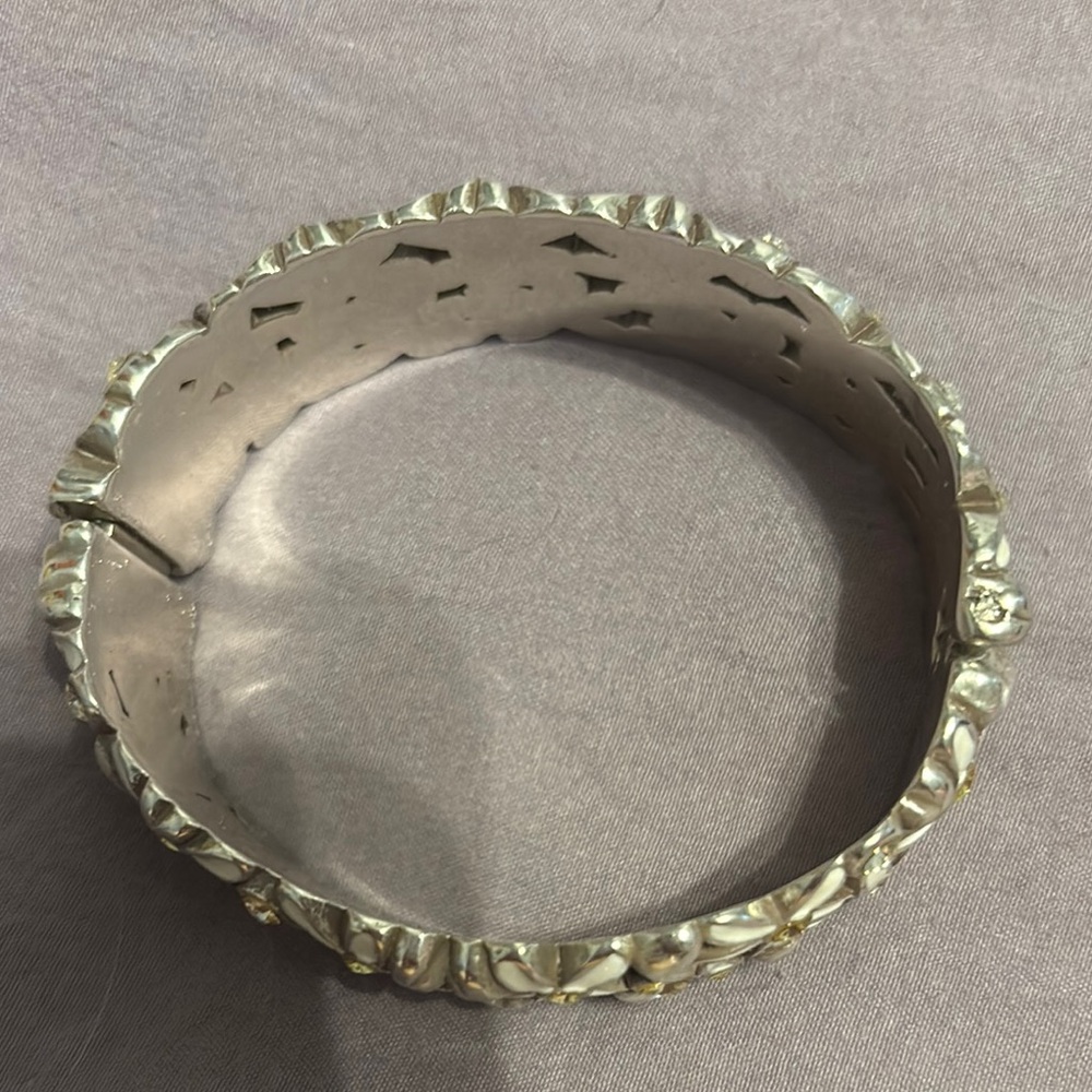 Floral Silver Bracelet - Picture 2 of 5